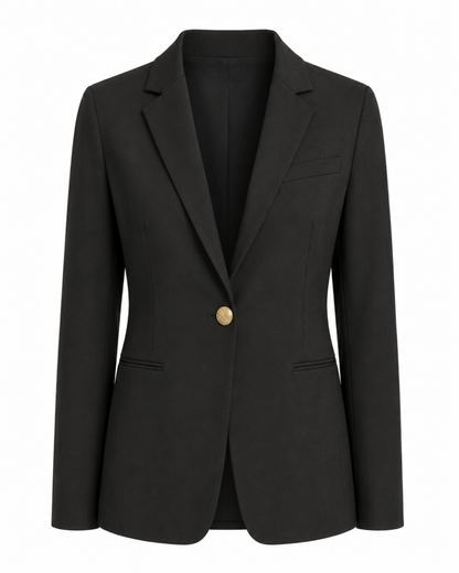 Blazer de Alfaiataria com forro interno - Preto