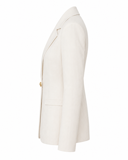 Blazer de Alfaiataria com forro interno - Branco