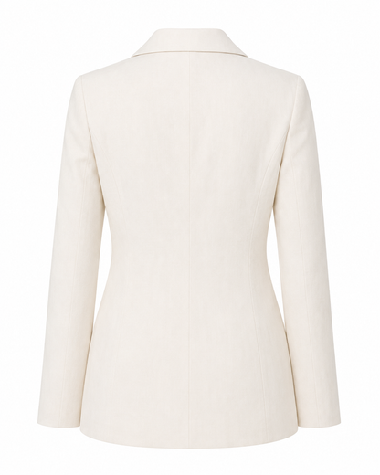 Blazer de Alfaiataria com forro interno - Branco