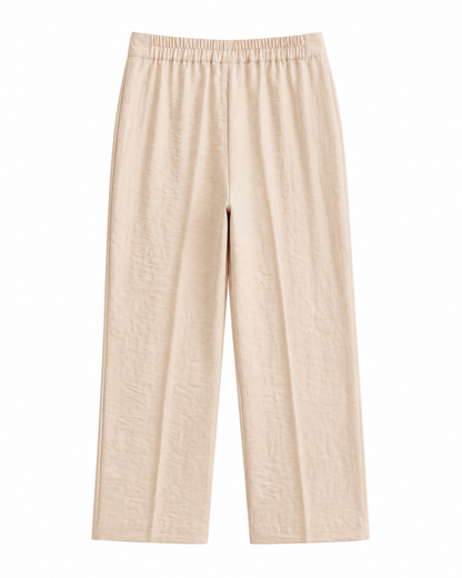 Calça Alfaiataria corte reto - Bege