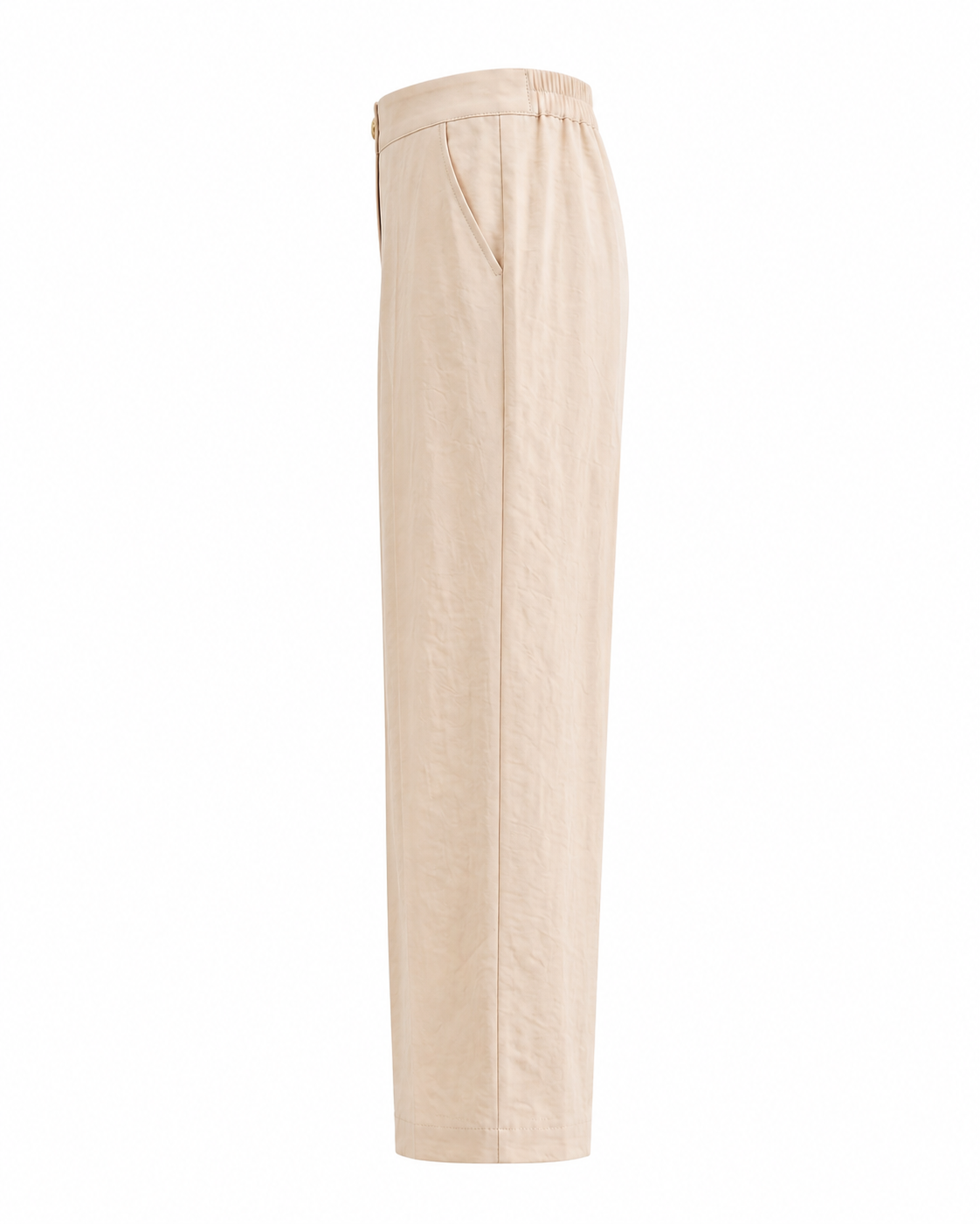 Calça Alfaiataria corte reto - Bege