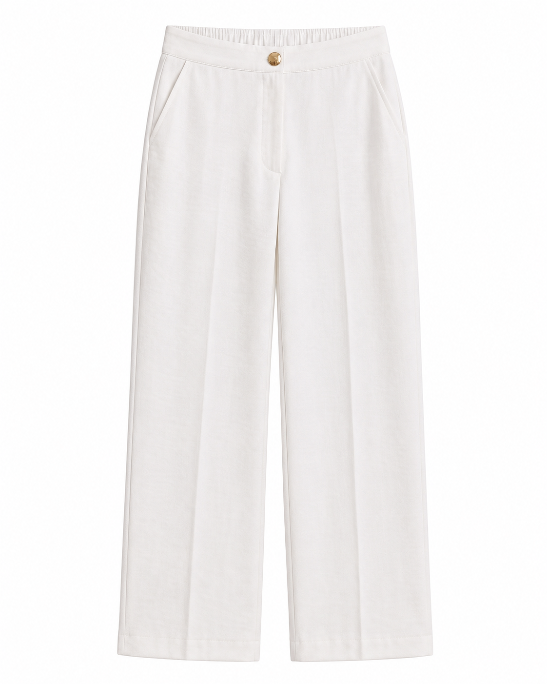 Calça Alfaiataria corte reto - Branco