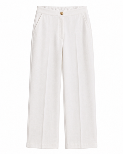 Calça Alfaiataria corte reto - Branco