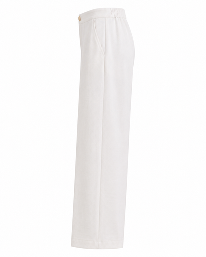 Calça Alfaiataria corte reto - Branco