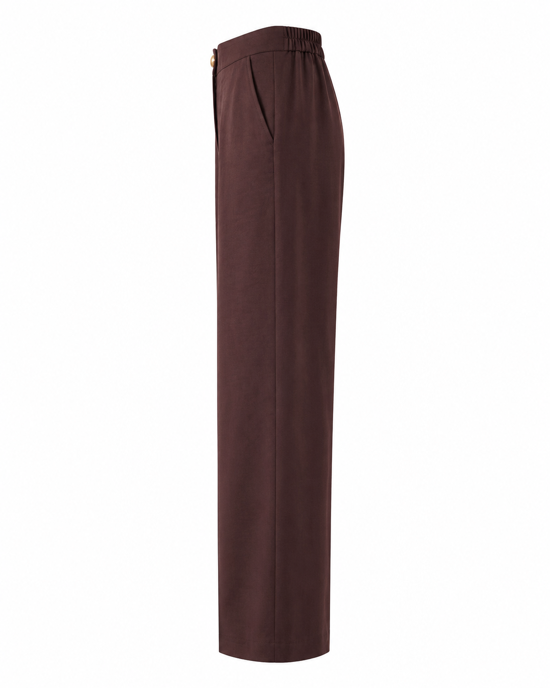 Calça Alfaiataria corte reto - Marrom