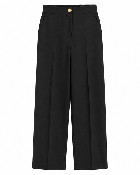 Calça Alfaiataria corte reto - Preto