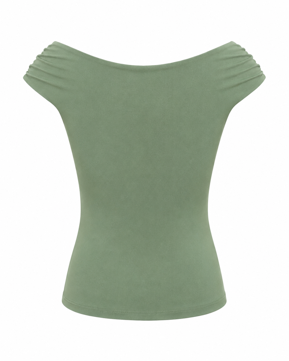 Blusa feminina ombro a ombro malha suplex - Verde