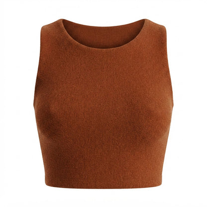 Cropped feminino duplo forro frente e verso malha ribana poliéster - Preto